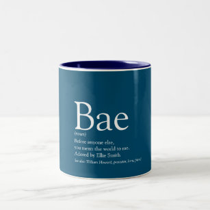 Caneca De Café Em Dois Tons Namorado Husband Bae Azul Definição