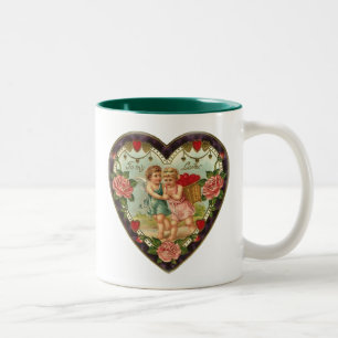 Caneca De Café Em Dois Tons Namorados Vitoriano Do Meu Amor II