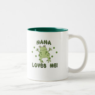 Caneca De Café Em Dois Tons Nana ama-me sapo