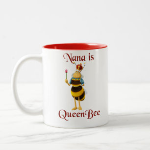Caneca De Café Em Dois Tons Nana é abelha de rainha