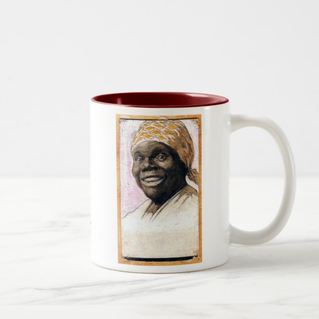 Caneca De Café Em Dois Tons Nancy Green Aunt Jemima (Direita)