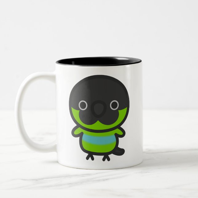 Caneca De Café Em Dois Tons Nanday parakeet (Esquerda)