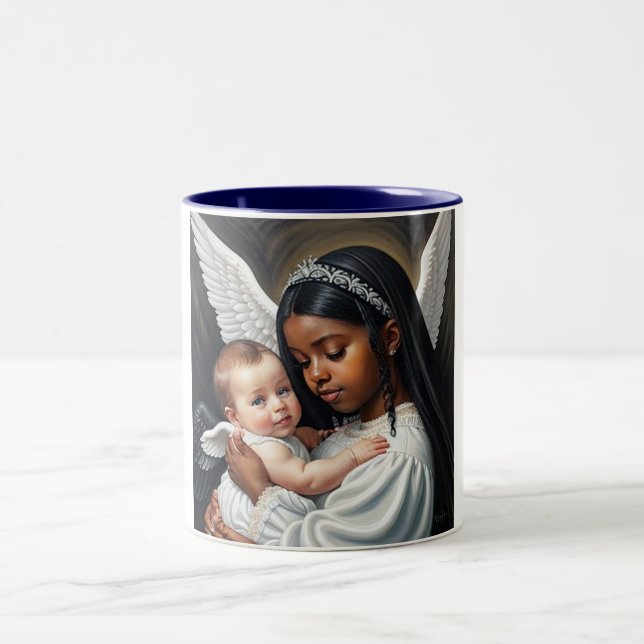 Caneca De Café Em Dois Tons nanôs bebês (Centro)