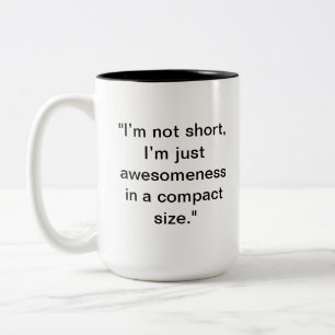 Caneca De Café Em Dois Tons "Não Curto, Apenas Incrível" Presente personaliz
