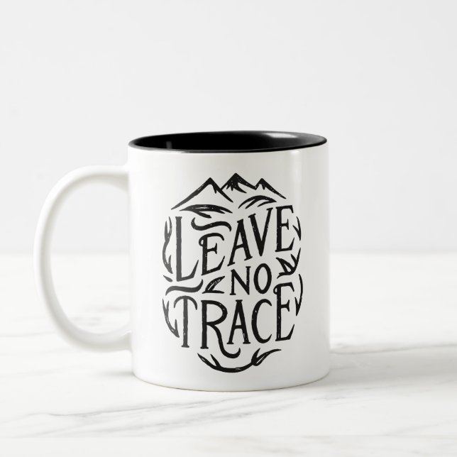 Caneca De Café Em Dois Tons Não deixar rastreamento (Esquerda)