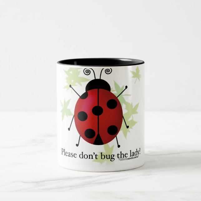Caneca De Café Em Dois Tons Não desinsete a senhora (Centro)