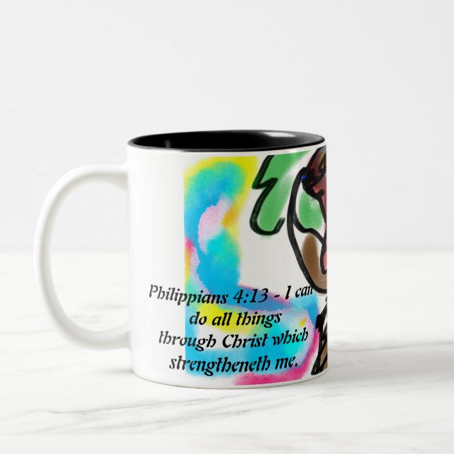 Caneca De Café Em Dois Tons Não desista (Esquerda)