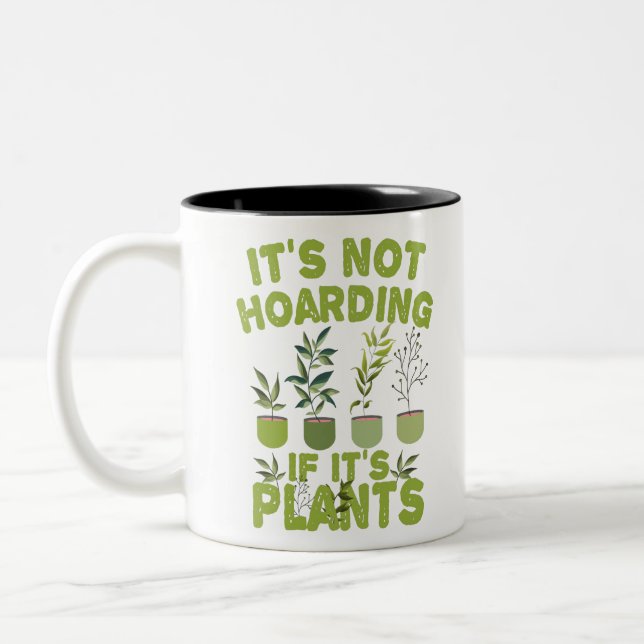 Caneca De Café Em Dois Tons Não é açambarcamento se é Plantas Engraçadas (Esquerda)