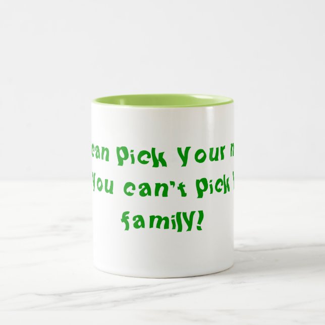 Caneca De Café Em Dois Tons Não é possível escolher sua família (Centro)