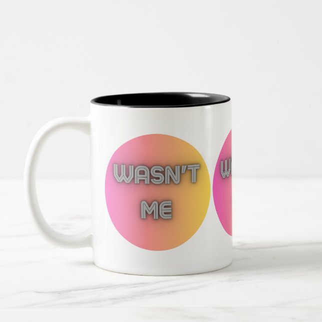 Caneca De Café Em Dois Tons Não fui eu (Esquerda)