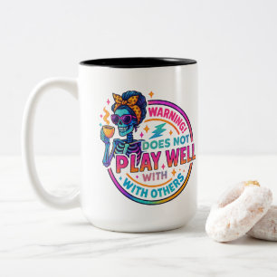 Caneca De Café Em Dois Tons Não Joga Bem...