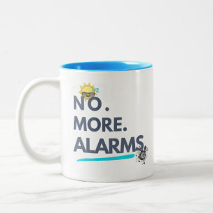 Caneca De Café Em Dois Tons 💤 Não. Mais. Alarmes.