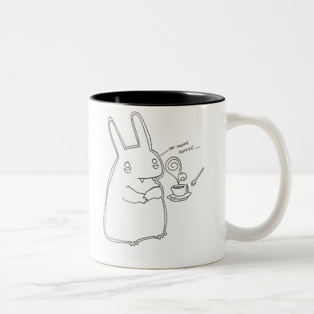 Caneca De Café Em Dois Tons Não mais café (Direita)