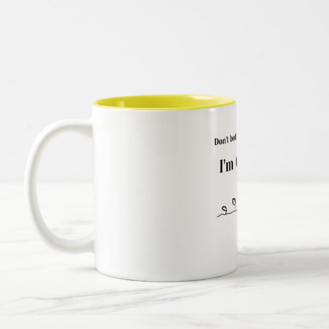 Caneca De Café Em Dois Tons "Não me incomode que estou crescendo" Planta Lover (Esquerda)