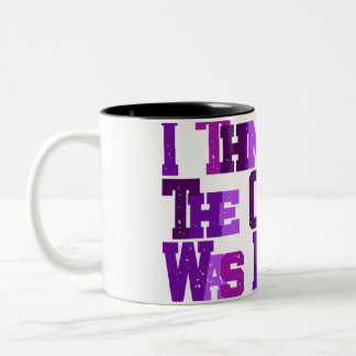 Caneca De Café Em Dois Tons Não Me Lembro do Título, Mas...