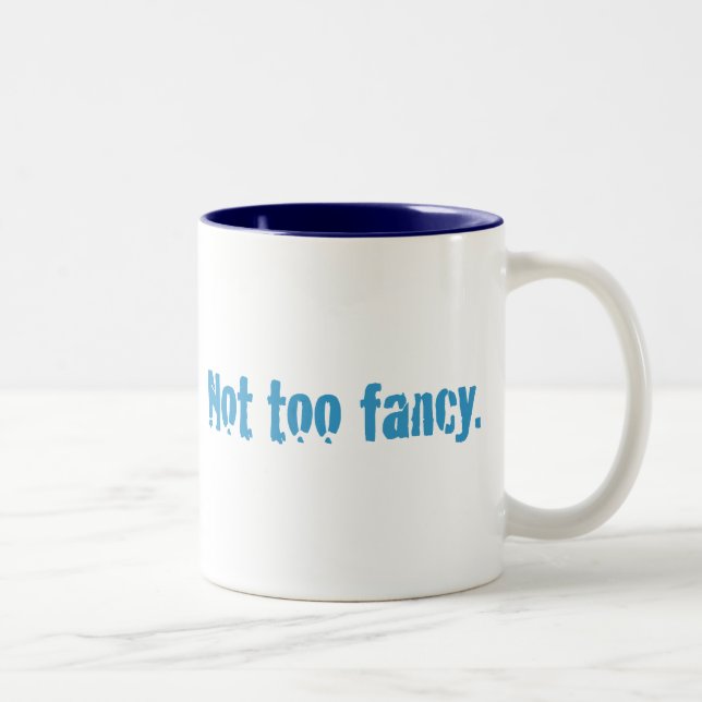 Caneca De Café Em Dois Tons Não muito rico. (Direita)