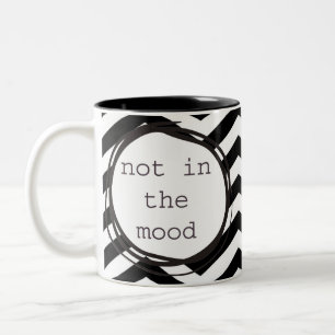 Caneca De Café Em Dois Tons Não no humor