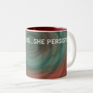 Caneca De Café Em Dois Tons Não obstante… persistiu