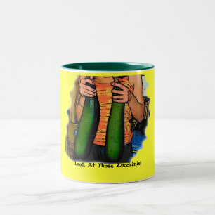 Caneca De Café Em Dois Tons Não odeie meus "Z Duplo" Zucchinis!