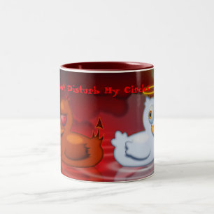 Caneca De Café Em Dois Tons Não perturbe meus círculos