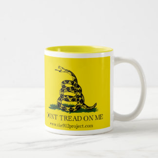 Caneca De Café Em Dois Tons Não pise em mim