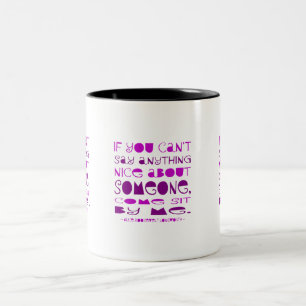 Caneca De Café Em Dois Tons Não Posso Dizer Nada Bom Venha Sentar Ao Meu Lado