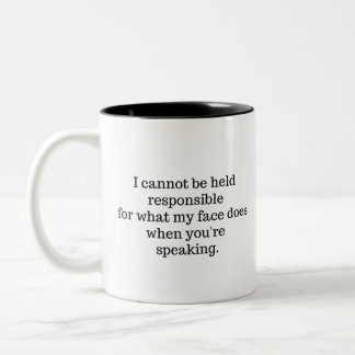Caneca De Café Em Dois Tons Não Posso Ser Responsável