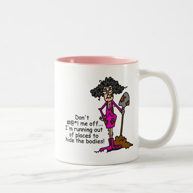 Caneca De Café Em Dois Tons Não se meta comigo (Direita)
