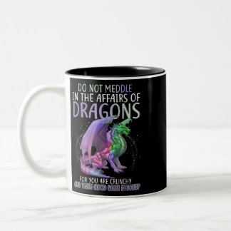Caneca De Café Em Dois Tons Não Se Mexa Nos Assuntos Dos Dragões Para Você