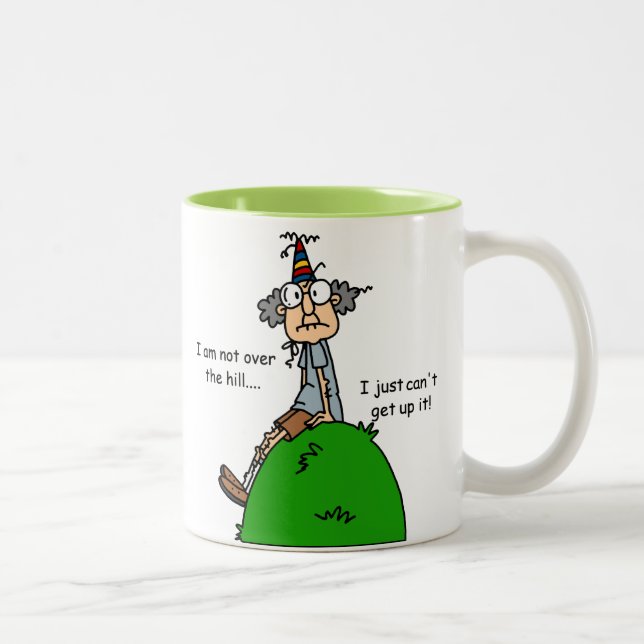 Caneca De Café Em Dois Tons Não sobre o humor do monte (Direita)