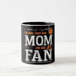 Caneca De Café Em Dois Tons Não sou apenas a mãe dele, sou o maior fã dele