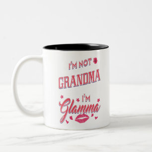 Caneca De Café Em Dois Tons Não sou vovó, sou Glamma