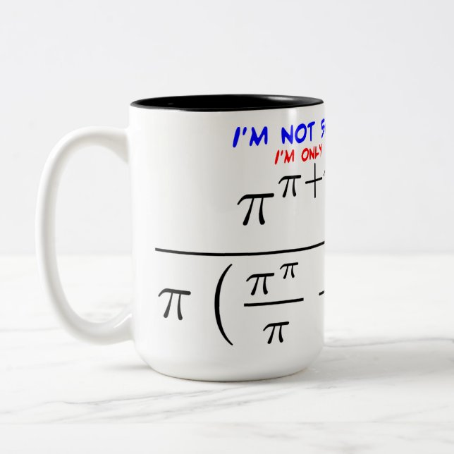 Caneca De Café Em Dois Tons Não tenho 50 anos! (Esquerda)