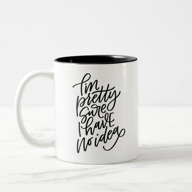 Caneca De Café Em Dois Tons Não Tenho Ideia (Esquerda)