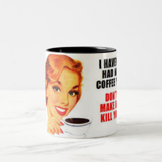 Caneca De Café Em Dois Tons Não tiveram o café ainda