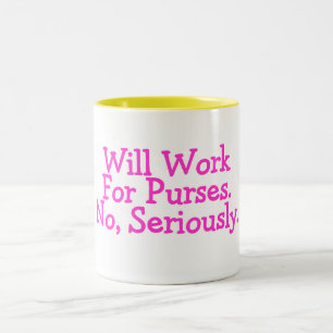 Caneca De Café Em Dois Tons Não trabalhará para bolsas nenhum seriamente