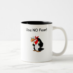 Caneca De Café Em Dois Tons Não use NENHUM medo!