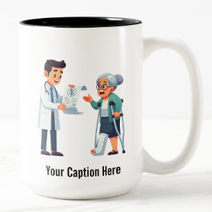 Caneca De Café Em Dois Tons Não vou PAGAR ISSO!