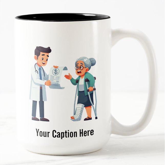 Caneca De Café Em Dois Tons Não vou PAGAR ISSO! (Criador carregado)