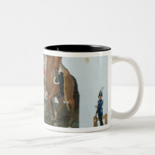 Caneca De Café Em Dois Tons Napoleon Bonaparte e a sentinela de Varsovian