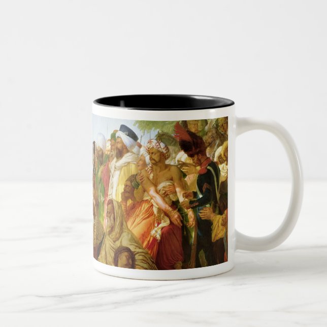 Caneca De Café Em Dois Tons Napoleon Bonaparte que Pardoning os rebeldes (Direita)