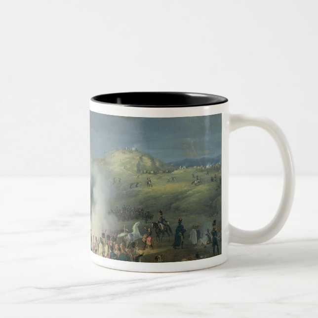 Caneca De Café Em Dois Tons Napoleon que visita um Bivouac (Direita)