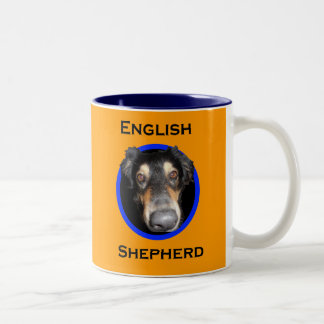Caneca De Café Em Dois Tons Nariz grande do pastor inglês