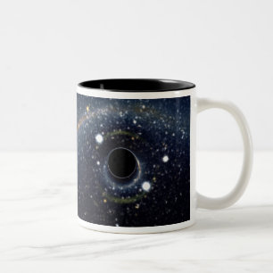 Caneca De Café Em Dois Tons NASA do anel de Einstein do buraco negro