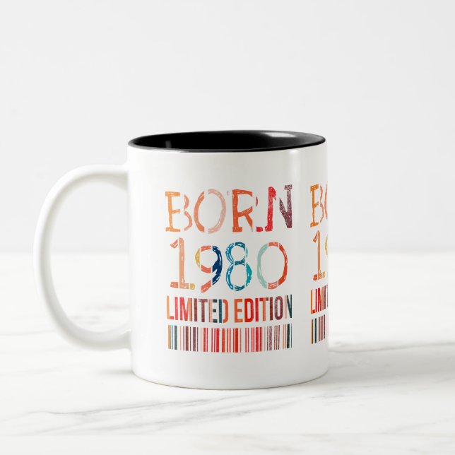 Caneca De Café Em Dois Tons Nascer 1980 Limited Edition (Esquerda)