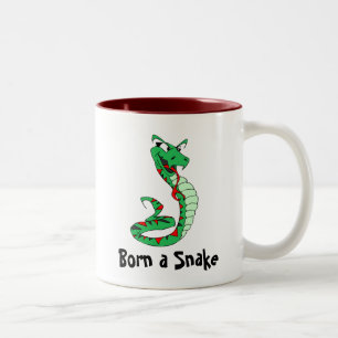 Caneca De Café Em Dois Tons NASCER a COBRA