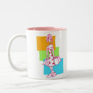 Caneca De Café Em Dois Tons Nascer a comprar, comprar e COMPRAR
