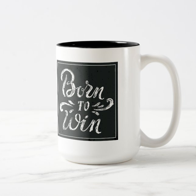 Caneca De Café Em Dois Tons Nascer a ganhar (Direita)