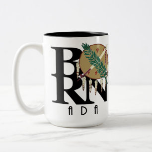 Caneca De Café Em Dois Tons NASCER Ada Oklahoma 15oz