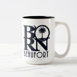 Caneca De Café Em Dois Tons NASCER Beaufort SC 15oz
